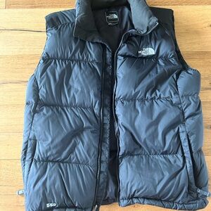 Northface Nuptse 550 black puffer vest Men’s size Large